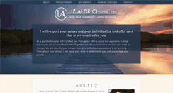 Desktop Screenshot of lizaldrich.com