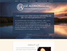 Tablet Screenshot of lizaldrich.com